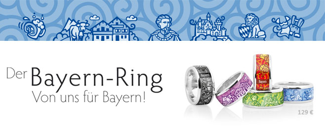 Bayernring / Stadtring aus 925er Sterlingsilber